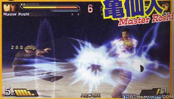 Yamsha vs Roshi juego Dragon Ball Evolution PSP